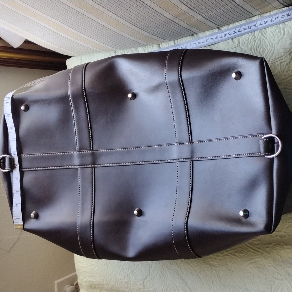Barrington Brown Vegan Leather Men's Bag - Picture 7 of 10